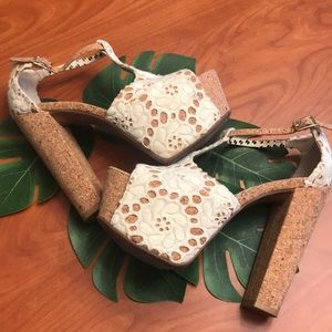 Jessica Simpson Dany Eyelet Platform Heels